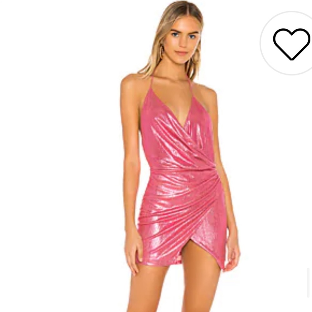 SUPERDOWN Missi wrap front dress